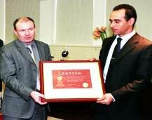 Владимир Потанин на вручении диплома «Мецената года»